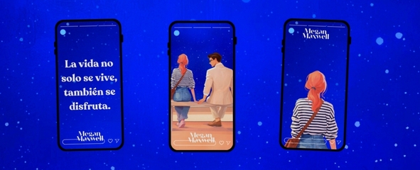 Imagen con los 3 fondos de pantalla sobre fondo azul estrellado