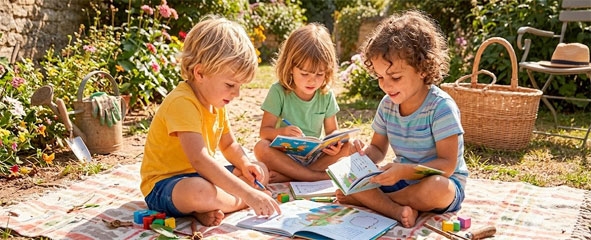 niños leyendo