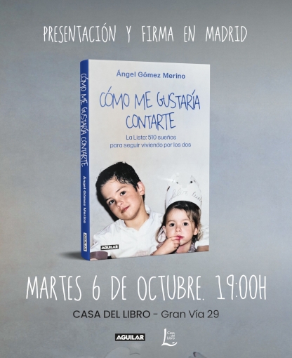 Cartel con la portada del libro