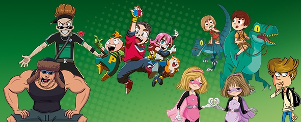 Varios personajes de libros infantiles