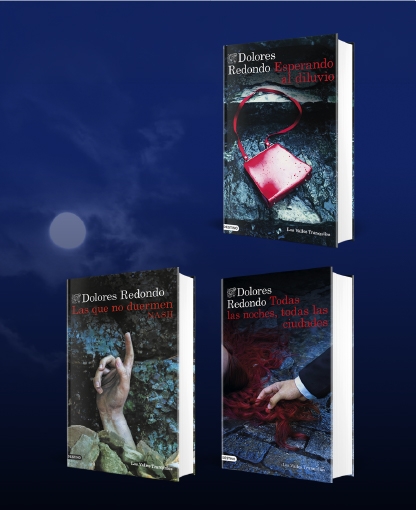Portadas de los libros que conforman la trilogía de Los Valles Tranquilos