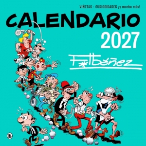 Portada del calendario con los personajes de Ibáñez