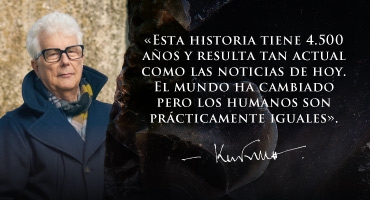foto Ken Follett con texto para lectores