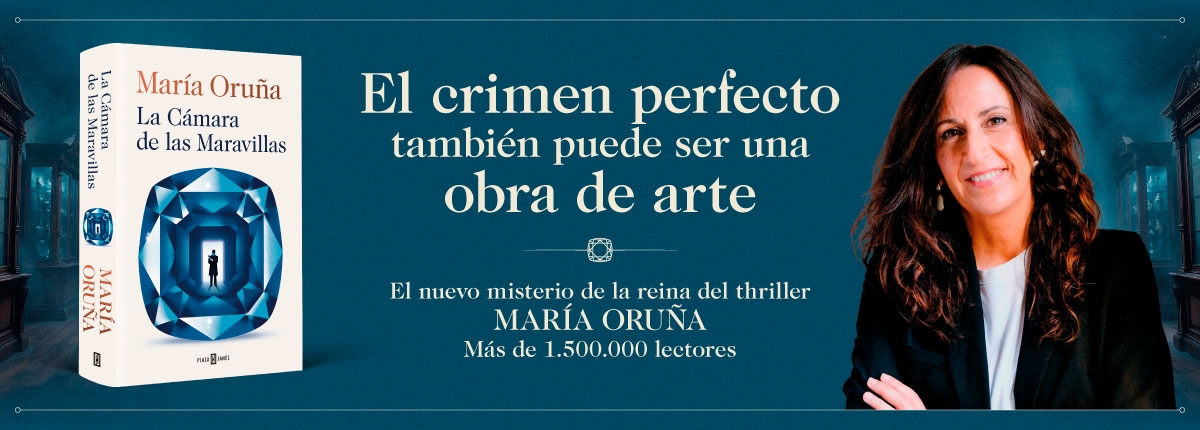Imagen portada «La Cámara de las Maravillas» y foto de María Oruña