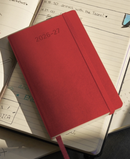 Agenda Moleskine sobre la mesa