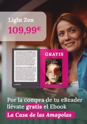 Imagen con eReader y portada de eBook