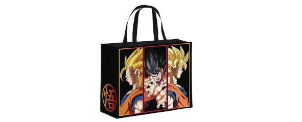 Bolsa negra con ilustraciones de Dragon Ball