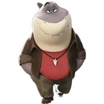 personaje infantil tiburón con ropa