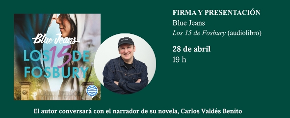 foto de Blue Jeans con la portada del libro