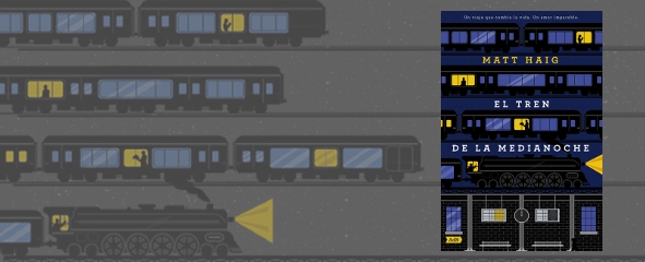 trenes con ventanas moradas