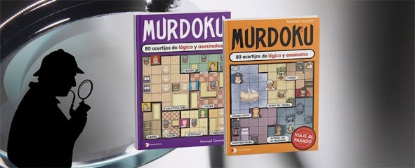 portada libros y silueta detective