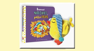 El pollo Pepe, buenas noches + muñeco